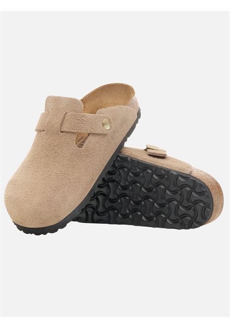 Boston suede Birkenstock BIRKENSTOCK | Sandali | 1030883SAND